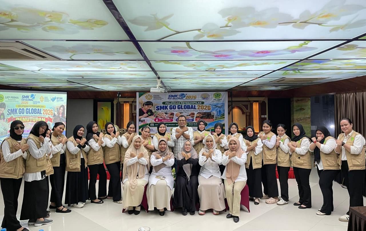 LPK Prima Kendari dan BP3MI Sultra Dorong 19 Peserta SMK Go Global Siap Bersaing di Luar Negeri