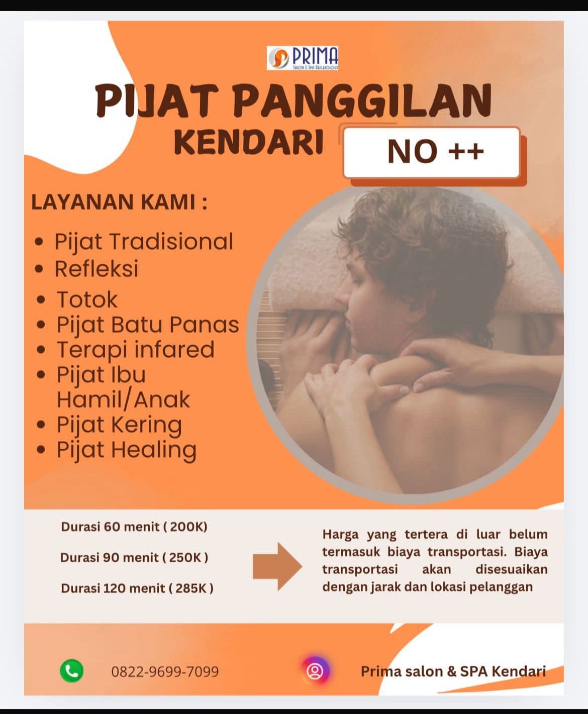 PIJAT PANGGILAN KENDARI By PRIMA SALON DAN SPA REFLEXOLOGY