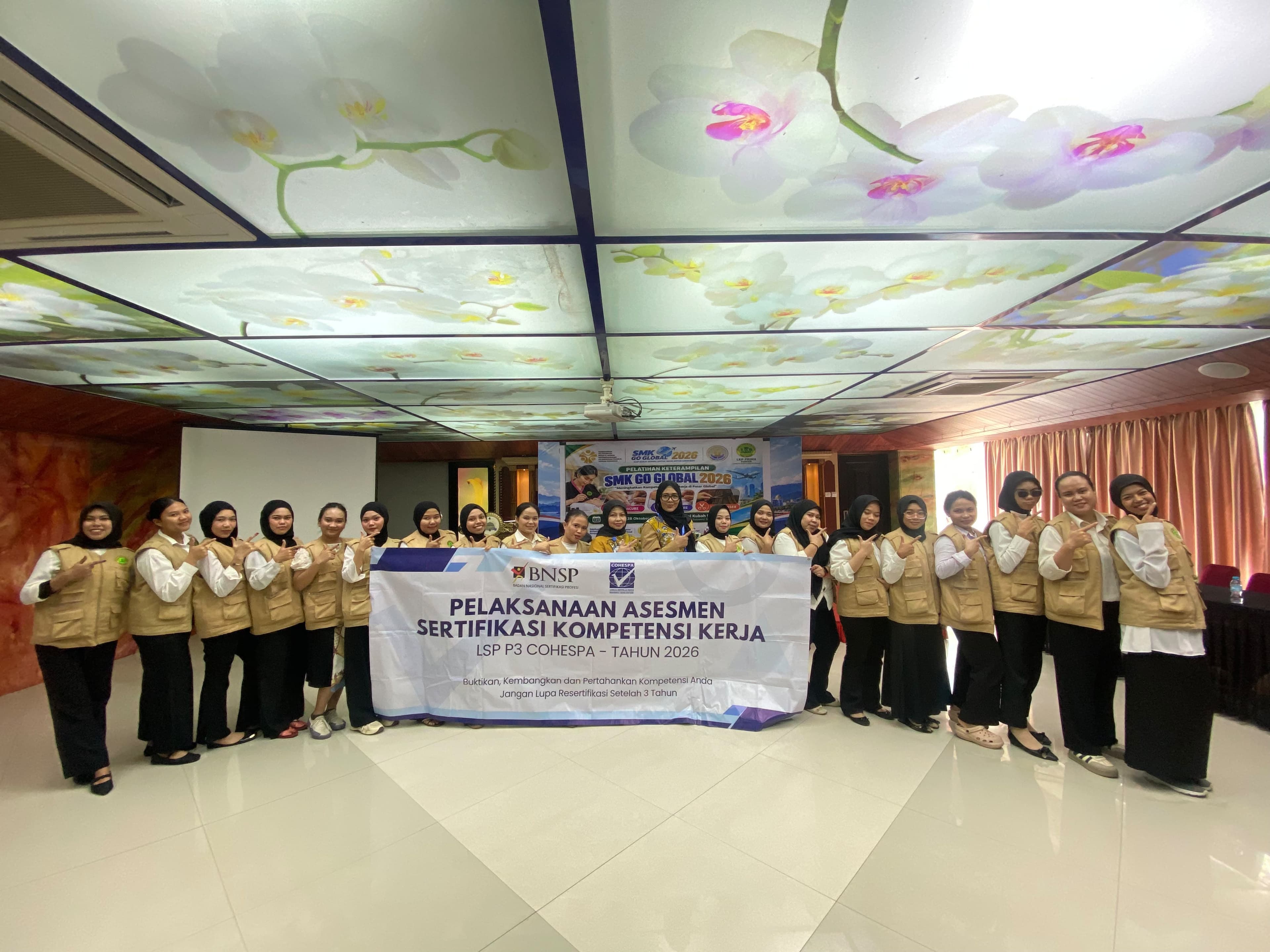 Uji Kompetensi LSP P3 Cohespa Tuntas, 19 Peserta SMK Go Global 2026 Raih Predikat Kompeten
